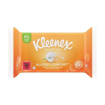 foto вологі серветки kleenex allergy comfort, 40 шт