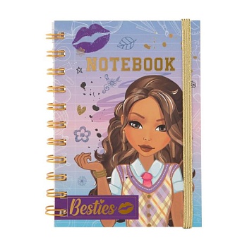 foto зошит besties notebook а6 фіолетовий, 60 аркушів, в лінію, від 3 років, 10.5*14.8 см (140016_2)
