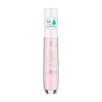 foto увлажняющий глянцевый бальзам для губ essence moisturizing lip gloss extreme care 01 baby rose, 4.2 мл