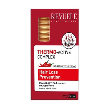 foto термоактивный комплекс revuele thermo active complex hair loss prevention против выпадения волос, 8*5 мл