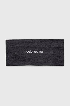 foto пов'язка на голову icebreaker oasis колір сірий