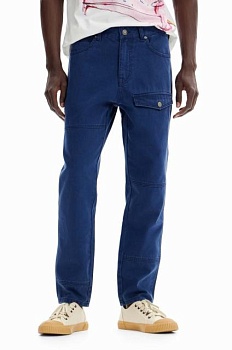 foto джинсы desigual мужские цвет синий