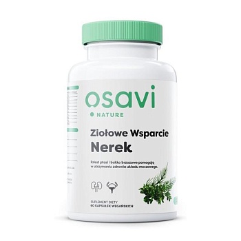 foto дієтична добавка в вегетаріанських капсулах osavi nature herbal kidney support трав'яна підтримка нирок, 60 шт