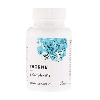 foto дієтична добавка вітаміни thorne research b-complex 12, 60 шт