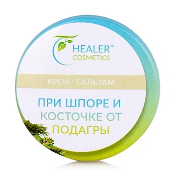 foto крем-бальзам для ног healer cosmetics при шпоре и косточке от подагры, 10 г