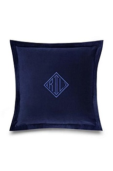 foto декоративна наволочка для подушки ralph lauren rl velvet navy 50 x 50 cm
