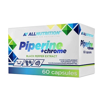 foto диетическая добавка в капсулах allnutrition piperine + chrome, 60 шт