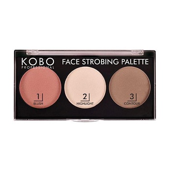 foto палетка для контурингу обличчя kobo professional face strobbing palette, 10 г