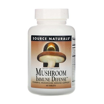 foto дієтична добавка в таблетках source naturals mushroom immune defense комплекс з 16 різновидів грибів, 60 шт