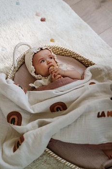 foto одеяло для младенцев la millou ginger rainbow