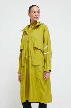 foto куртка adidas by stella mccartney жіноча колір зелений перехідна oversize