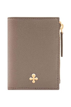 foto шкіряний гаманець lilou жіночий колір коричневий