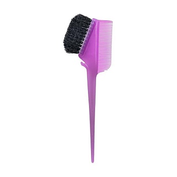foto пензель для фарбування волосся avenir cosmetics з гребінцем, фіолетовий, 1 шт