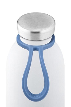 foto 24bottles - карабин для бутылок bottle.tie.lightblue-blue