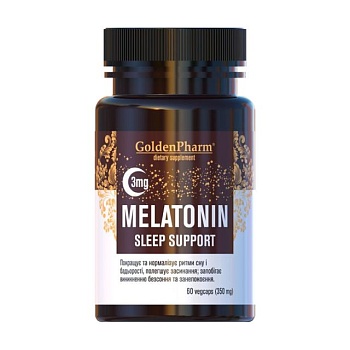 foto диетическая добавка аминокислота в капсулах golden pharm мелатонин 3 мг, 60 шт