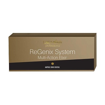 foto ампульный коктейль-бонд demira professional regenix system multi-action elixir для восстановления волос, 10*10 мл