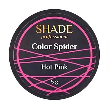 foto гель-павутинка для нігтів shade color spider, hot pink, 5 г