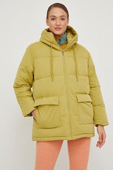 foto куртка billabong женская цвет зелёный зимняя