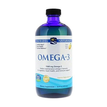 foto диетическая добавка nordic naturals omega-3 рыбий жир со вкусом лимона 1560 мг, 473 мл