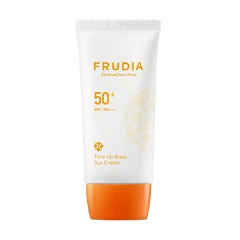 foto солнцезащитный крем-основа для лица frudia tone up base sun cream spf 50+/pa+++, 50 г