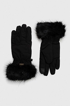 foto рукавички barbour жіночі колір чорний