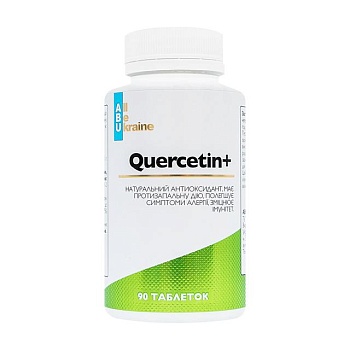 foto дієтична добавка в таблетках abu quercetin+ кверцетин+, 90 шт