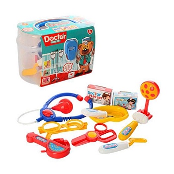 foto дитячий іграшковий набір shantou jinxing doctor toys set від 3 років, 11 шт, 19*18*9 см (889-1)