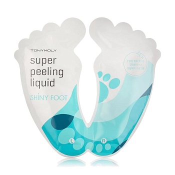foto пілінг для ніг tony moly shiny foot super peeling liquid, 2*25 мл