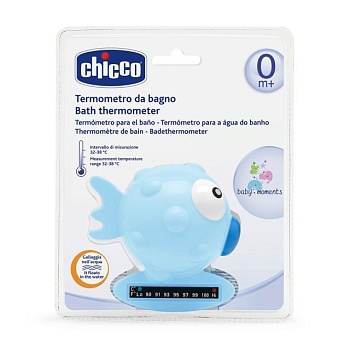 foto термометр для ванной chicco рыбка голубая