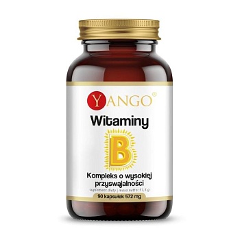 foto диетическая добавка витамины в капсулах yango комплекс витаминов b 572 мг, 90 шт