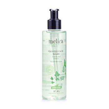 foto очищающее средство для лица melica gentle face wash с растительными экстрактами, 200 мл