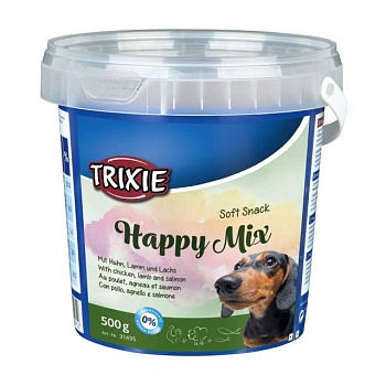 foto лакомство для собак trixie happy mix, 500 г