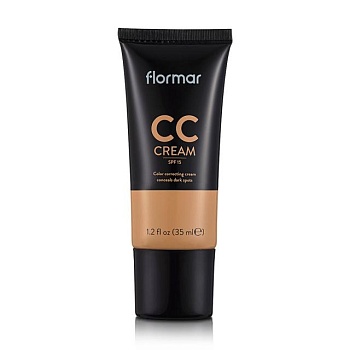 foto корегувальний cc-крем для обличчя flormar cc cream spf 20, cc04 anti-fatigue, 35 мл
