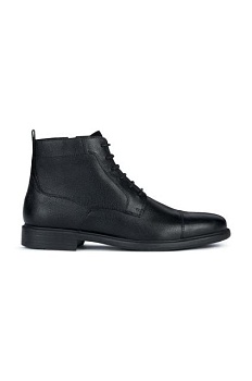 foto шкіряні черевики geox u terence c чоловічі колір чорний u367hc 00046 c9999