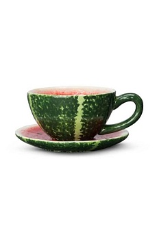 foto чашка з блюдцем byon watermelon