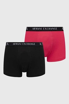 foto боксери armani exchange 2-pack чоловічі колір рожевий