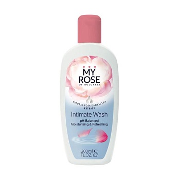 foto гель для інтимної гігієни my rose intimate wash ph-balanced moisturizing and refreshing, 200 мл