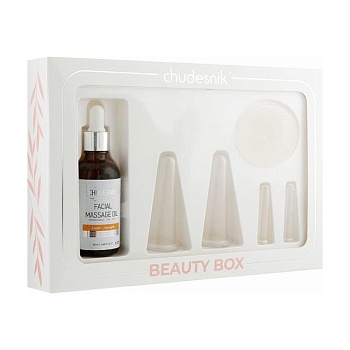 foto набор для массажа лица чудесник beauty box (вакуумные банки, 4 шт + масло, 50 мл)