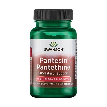 foto диетическая добавка в капсулах swanson pantesin panthetine 300 мг, 60 шт