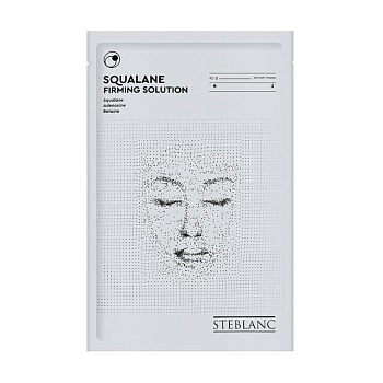 foto питательная тканевая маска для лица steblanc со скваланом, 25 г