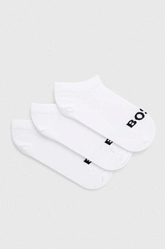foto шкарпетки boss 3-pack жіночі колір білий
