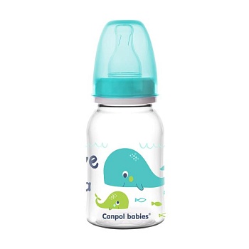 foto пляшечка для годування canpol babies love & see з малюнком, від народження, бірюзова, 120 мл (59/300)