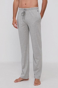 foto пижамные брюки polo ralph lauren мужские цвет серый гладкая