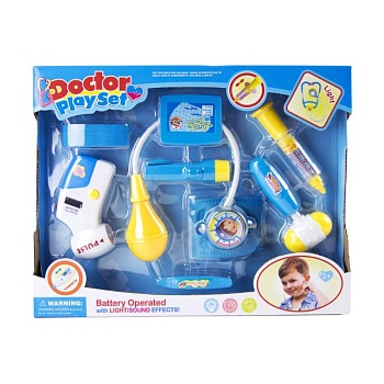 foto детский игрушечный набор shantou jinxing doctor play set от 3 лет, 7 шт, 27.5*34*5 см (8012c)