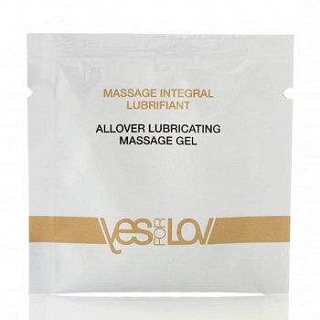 foto массажный гель-лубрикант yesforlov allover lubricating massage gel, 5 мл