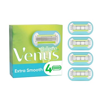 foto сменные картриджи для бритья gillette venus extra smooth embrace женские, 4 шт