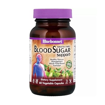 foto диетическая добавка в капсулах bluebonnet nutrition targeted choice blood sugar support контроль сахара в крови, 60 шт
