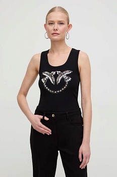 foto топ pinko answear exclusive женский цвет чёрный