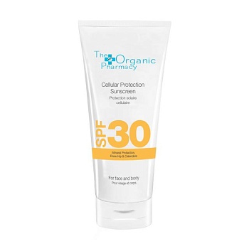 foto солнцезащитный крем для лица и тела the organic pharmacy cellular protection sun cream spf30, 100 мл