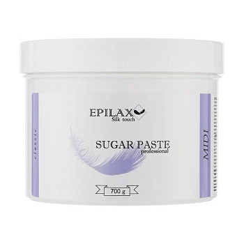 foto цукрова паста для шугарингу epilax silk touch classic sugar paste midi, 700 г